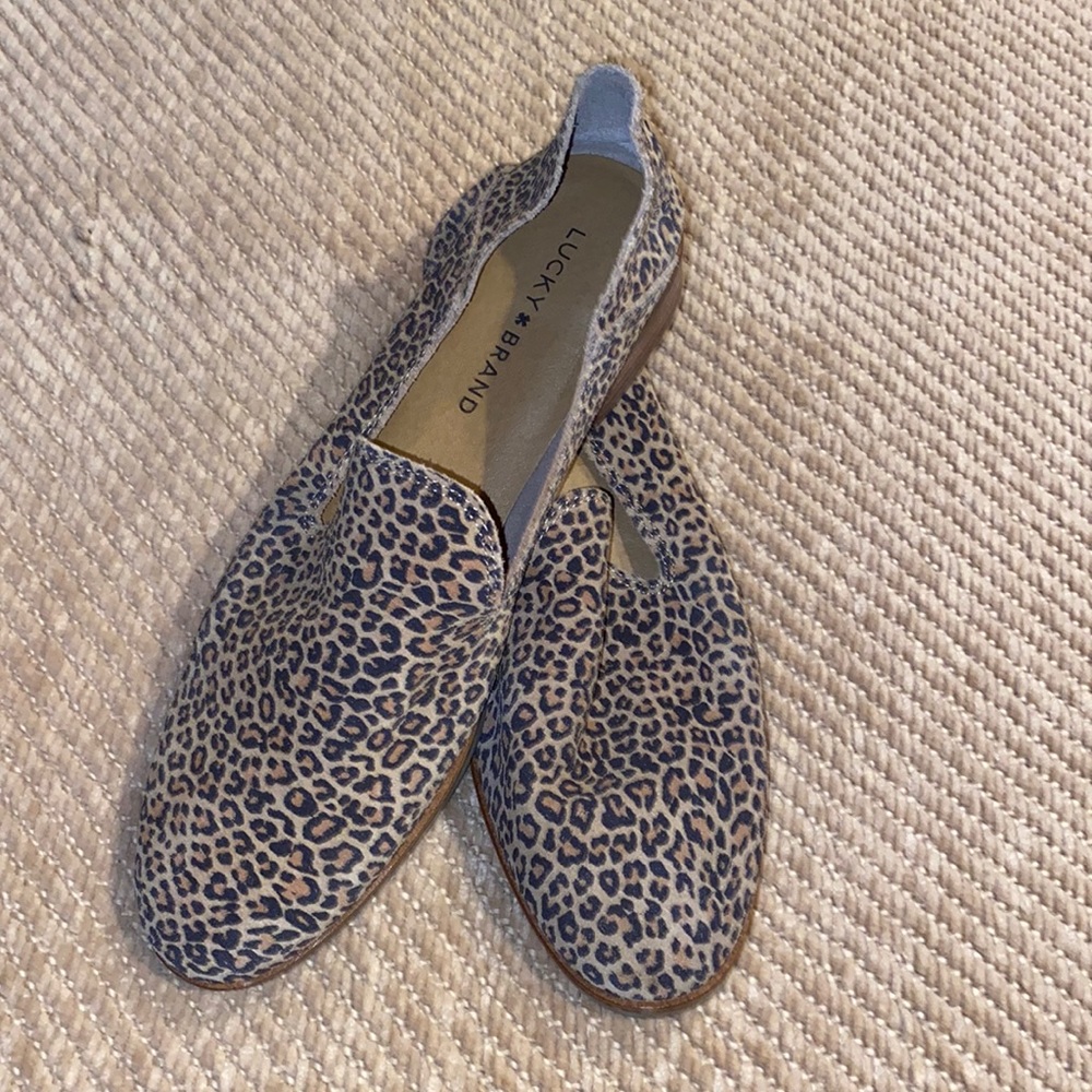 Lucky Brand Cheetah 1” Flats Size 9